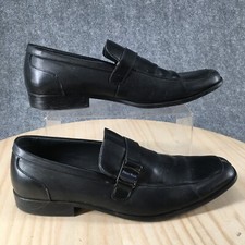 Perry Elis Portafolio Zapatos Para Hombres 10 Justin Informales Mocasín Sin Cordones Cuero Negro