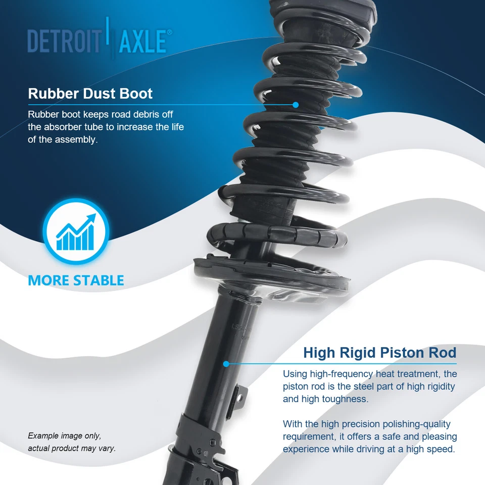 Conjunto de puntal de resorte helicoidal trasero y enlace de barra estabilizadora para Toyota Camry Solara Foto 4 de 4