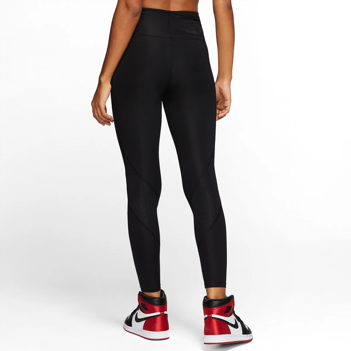 Nike Dri-Fit Power Victory Just Do It Black Leggings Women Medium