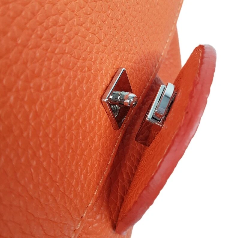 COACH Borsa a mano donna ciottoli VERA PELLE arancione borsa a tracolla tote bag regalo per lei