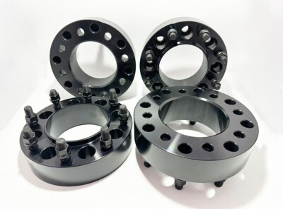 #ad 4 Wheel Adapters 8x6.5 To 8x180 Hub Centric 2quot; Thick For Chevy GMC 2500 HD 3500 $299.99