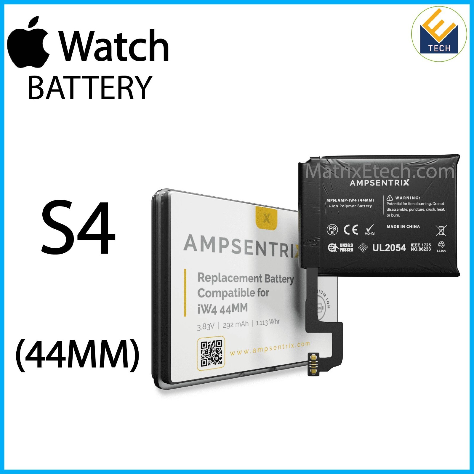 Apple Watch Series 4 (44MM) Replacement Battery (X Pro)