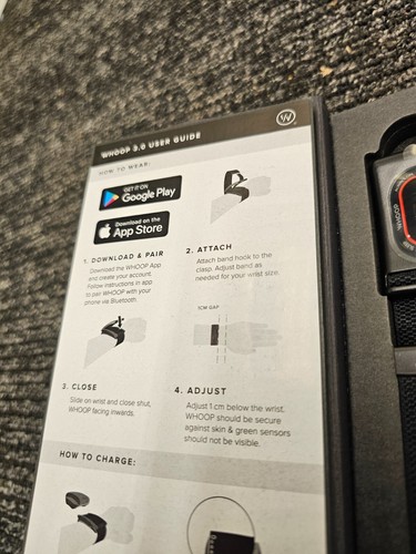 WHOOP WS30 970-000007-001 3.0 Activity Heart Rate Fitness Tracker Black Onyx - Bild 8 von 11