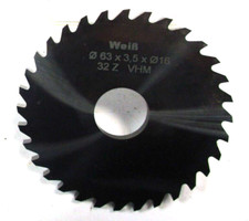 WEI&szlig;/KOMET VHM Kreiss&auml;geblatt &Oslash;63 x 3,5 x &Oslash;16 Z32 Neu D3607