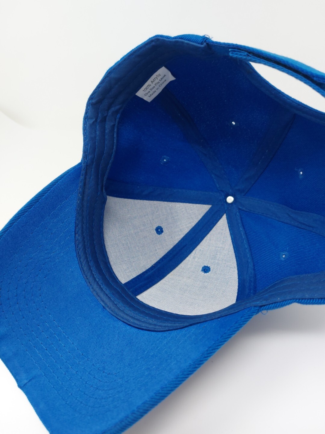 Blue Blank Strap Back Hat Adjustable Cap - image 6