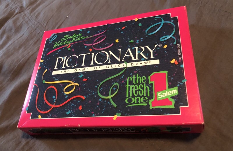 Salem Cigarettes Holiday Edition Pictionary Game, RJRTC Promotional Item, 1991
