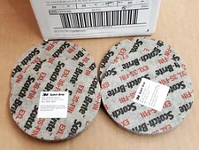 (4) 3M Scotch Brite EXL Unitized Deburring Blending Wheel 3S Fine 4” x 1/4”x1/4”