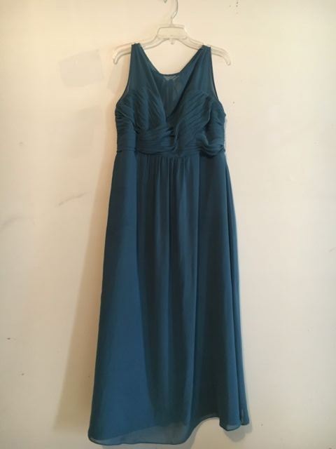 women's teal bridesmaid dresses Dusty Shale V-neckline Dress Women Lace Dress Bridesmaids Dress Long P –  DaisyFormals-Bridesmaid and Formal Dresses in 59+ Colors main image 1