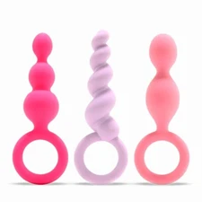 Satisfyer Silicone Booty Call Anal Training Butt Plugs Set of 3