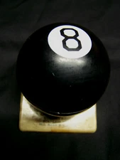 PRE-1960 MADISON STEEL CO~CHICAGO ADVERTISING 8 BALL TABLE TOP LIGHTER~UNTESTED