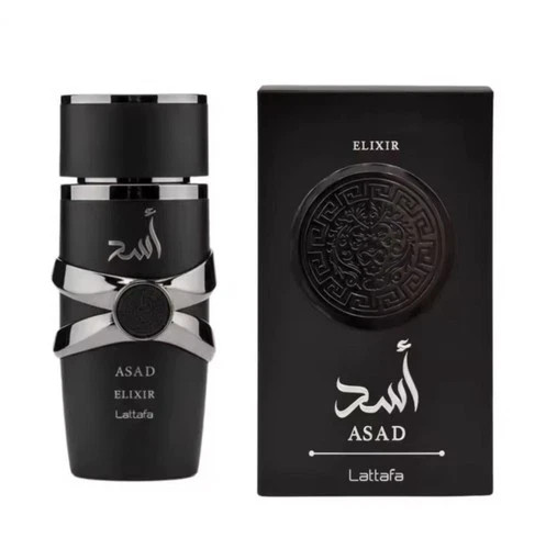 Lattafa Asad Elixir Unisex Fragrance Elixir Perfume Bottle 3.4 oz