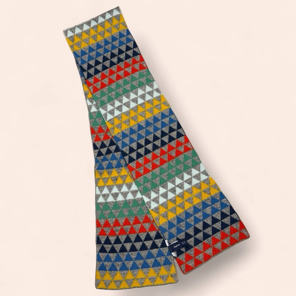 GAP Kids разноцветная призма вязаный шеи шарф длинный OS один размер классический цветной - Изображение 2 из 4