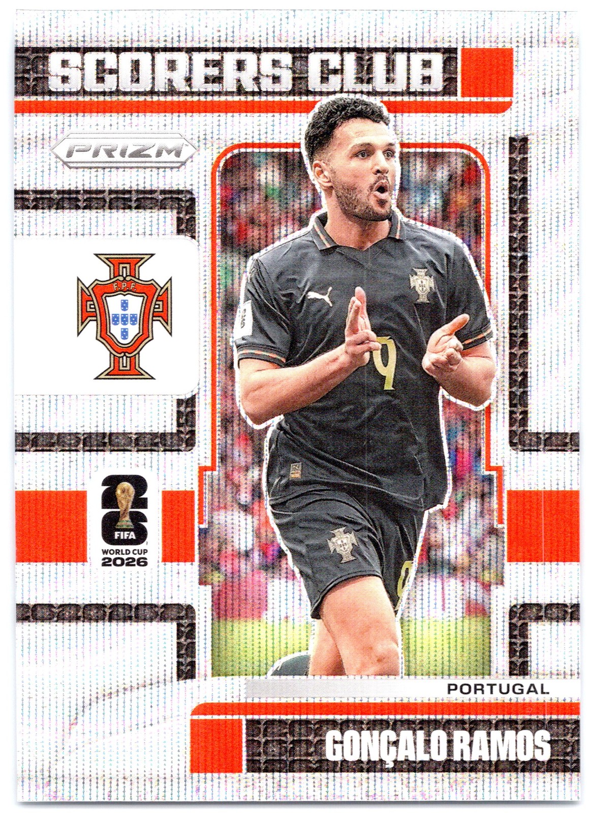 2026 Panini Prizm FIFA World Cup #8 Goncalo Ramos Scorers Club Wave Prizm