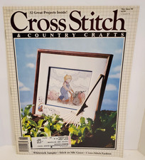 Vintage Cross Stitch Country Crafts Magazine May / June 1990 w 32 Projects