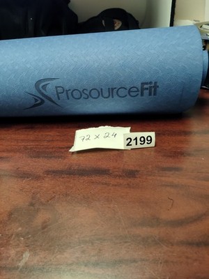 Prosourcefit Classic Unisex Extra Long (3mm) Thick Yoga Mat 72'' x 24'' Blue #2199