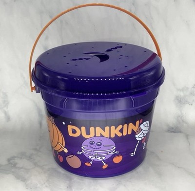 Dunkin Donuts Halloween Trick Or Treat Bucket 2024 **FREE GIFT W/PURCHASE** NEW