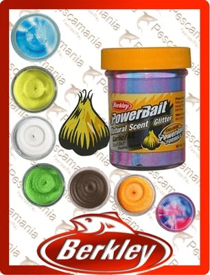 Pasta trota Berkley PowerBait® Natural Glitter AGLIO Bait pastina galleggiante