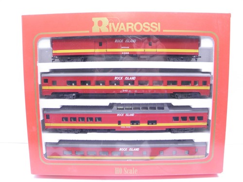 LOTE DE CUATRO COCHES DE PASAJEROS RIVAROSSI ROCK ISLAND AÑOS 30 - LOTE ESCALA HO #6980 | Zustand: New