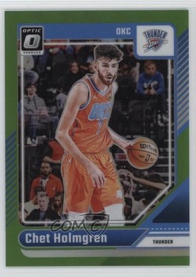 2024-25 Panini Donruss Optic Lime Green Prizm 63/149 Chet Holmgren #23 pe8
