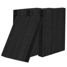 4 PCS 16x12x2 Inch Polyurethane Foam Inserts Black Craft Packing Case Sheets