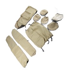 Car Seat Covers Universal Breathable Leather Seat Protector Full Set Automo GVLS