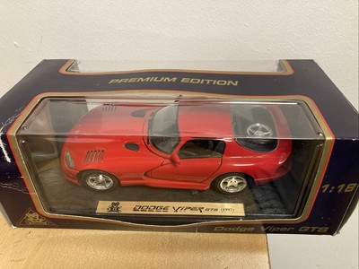 Dodge Viper GTS 1997 rot Vitrinen-Modell 1:18 Top Zustand mit OVP