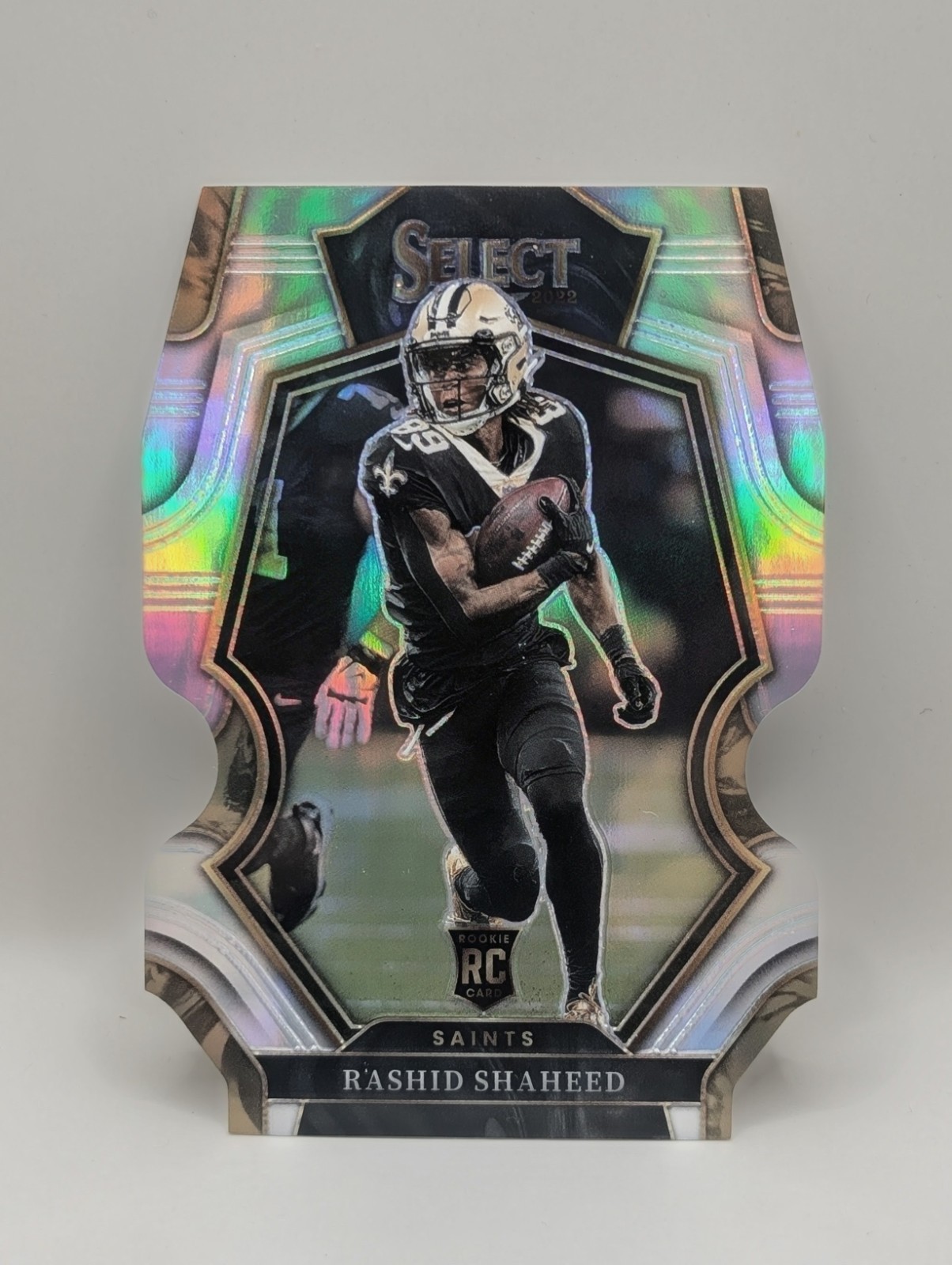 2022 Panini Select Premier Level Rashid Shaheed Rookie Silver Prizm Die-Cut (RC)