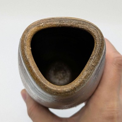 Vase Japonais Bizen Ware Par L’artisan Takahara Satoshi - Poterie Traditionnelle, Occasion