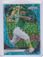 Sean Manaea 2020 Panini Prizm Teal 15/15 Donut Circles Card #84 Athletics
