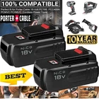 2 Pack 18V NiCD Battery for Porter Cable PC18B PCC489N 18-Volt Cordless Tools