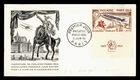 DR WHO 1964 FRANCE FDC SPACE ROCKET EXPO INSCRIPTION TAB 1.00 M75624