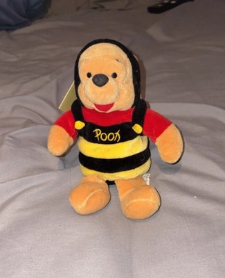 Disney Store - Winnie Puuh Hummel - 8 Zoll Mini Sitzsack Plüsch * Neu mit Etikett