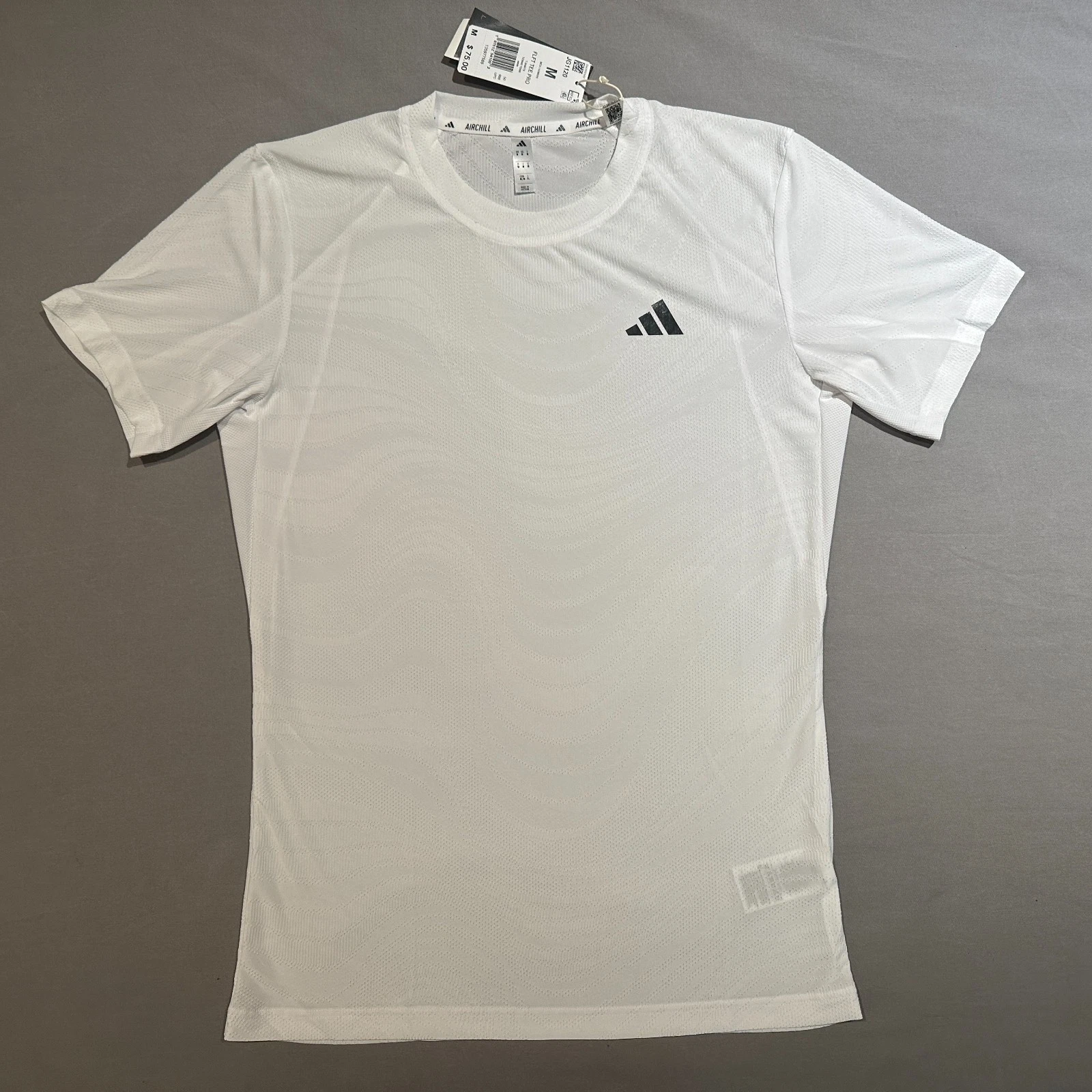 Adidas Tennis Freelift Pro Tee Shirt White Mens Slim Fit Medium