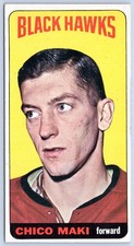 CHICO MAKI SP 1964-65 TOPPS TALLBOYS NHL HOCKEY 64-65 #73 EX       77064
