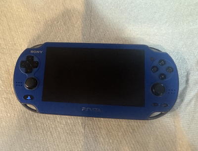 Sony PS Vita PlayStation PCH-1100 Blue and Black Custom With 512gb