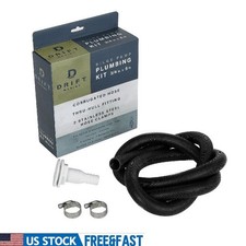 Bilge Pump Plumbing Kit 3/4 Inch Hose Thru Hull Fitting Hose Clamps 800 GPH New