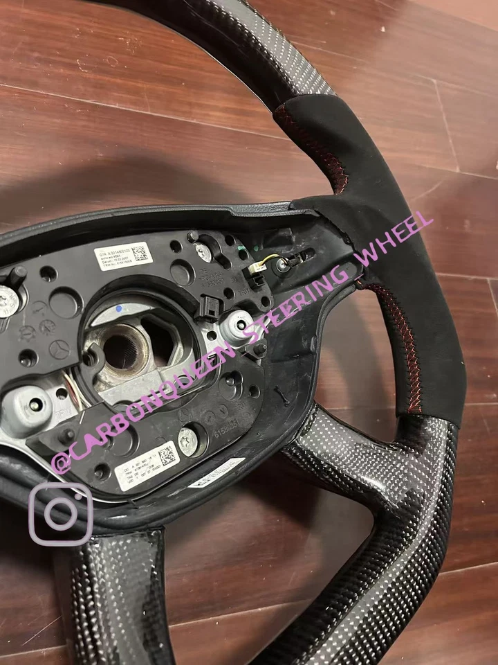  Volante fibra carbono mercedes benz w221/s65 amg/cl550/cl63/s63 07-10ys Foto 4 de 4