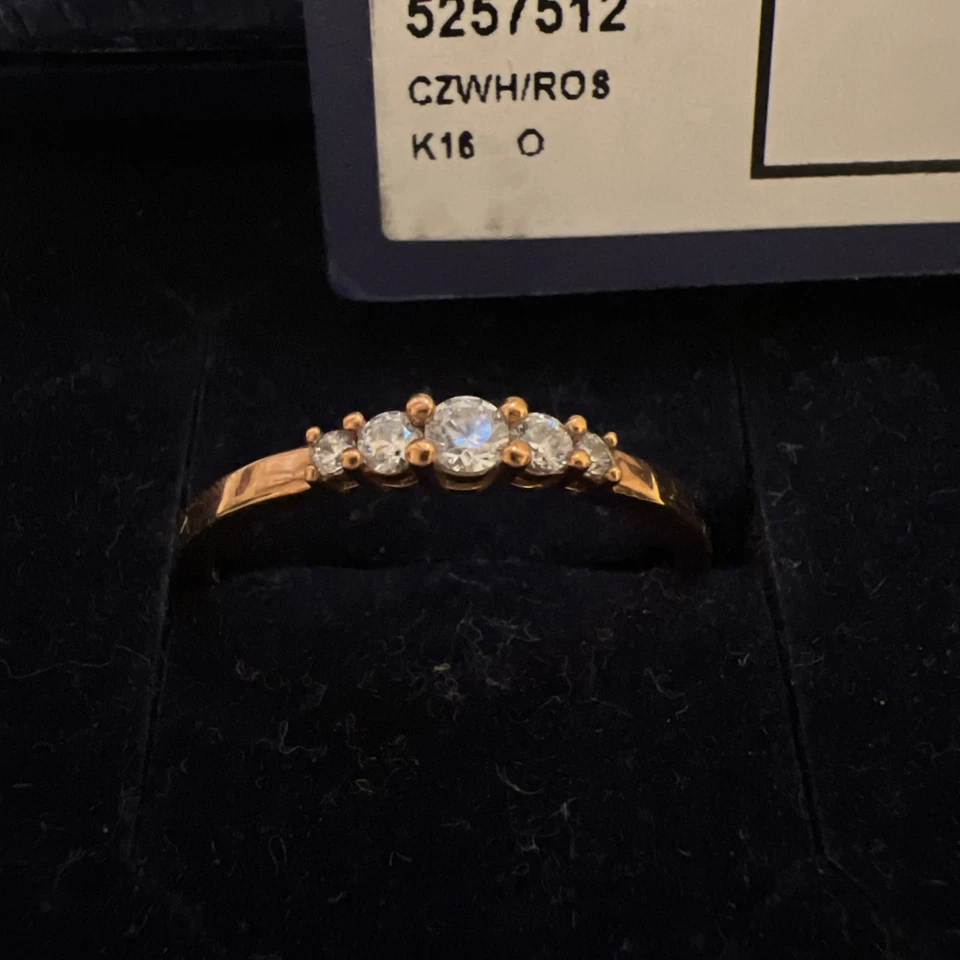 Swarovski Frisson CZWH/ ROS Ring SIZE 58 - Image 3 of 4