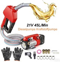 21V 45L/Min Kraftstoffpumpe Dieselpumpe, Tragbare HeizöLpumpe FüR Diesel Kerosin