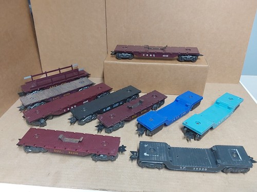 Marx train group plastic flat cars | eBay