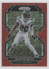 2021 Panini Prizm Red Shimmer Prizm 8/35 Marcus Maye #91 14t3