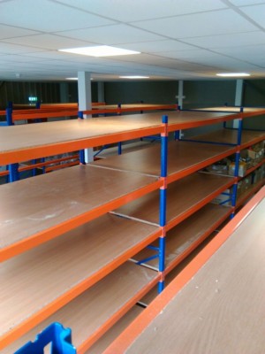 Brand New 3 Bay Aisle Row Warehouse Racking Shelving 3 Tier / Levels ...