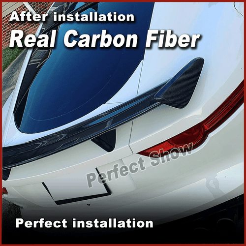 For Jaguar F-TYPE SVR Coupe 2014-2018 REAL Carbon Fiber Rear Trunk Wing Spoiler - Picture 5 of 13