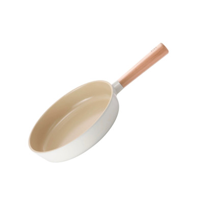 Neoflam FIKA 9.5'' Kitchen Frying Pan with Wood Handle, Nonstick Coating Skillet