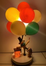 Vintage Dolly Toy Co. Balloon Vendor with Clown  Dog Nursery Child  Baby Lamp