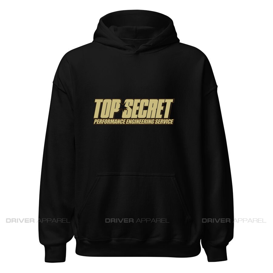 TOP SECRET トップシークレット　ジャンパー JDM Top Secret Shirts & Hoodies Supra Skyline GTR Silvia S15 Gold