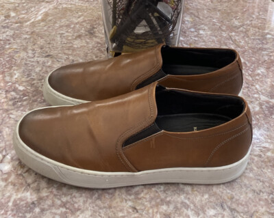 BRUNO MAGLI Men's Brown Leather Sneakers Size 11M EUC! Made in Italy, $198 