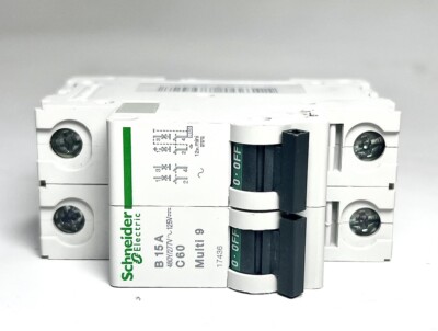 Schneider Electric B 15A, C60, Multi 9, Mini Circuit Breaker, 17436, OEM