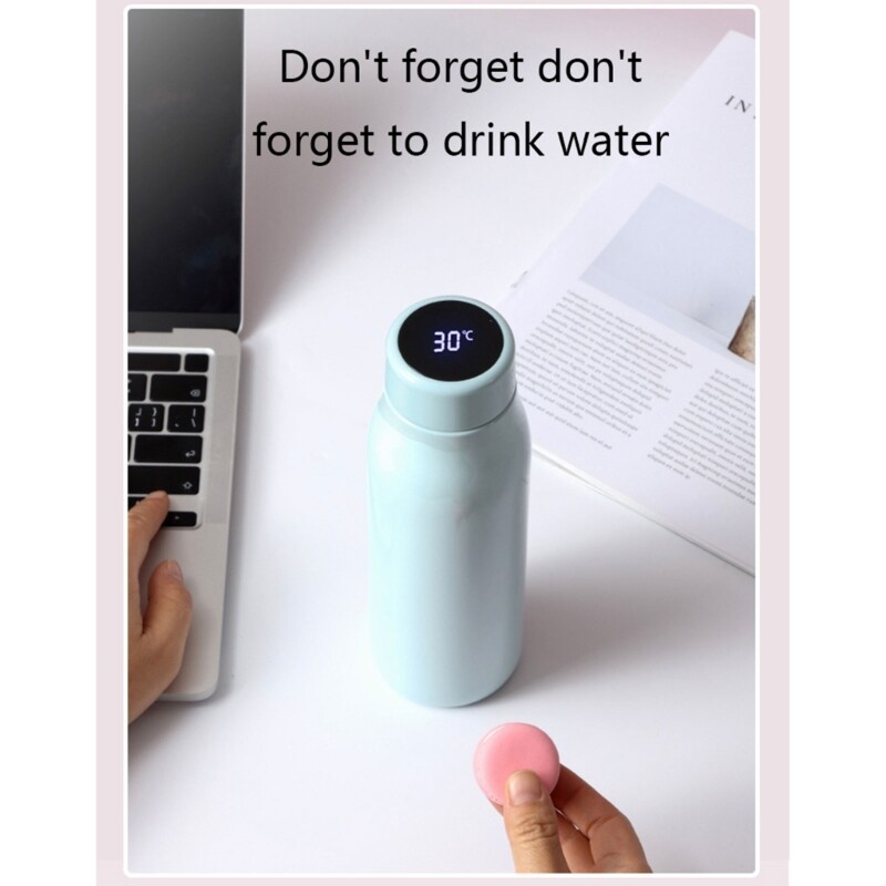 Stainless Steel Temperature Display Thermos Coffee Vacuum Flasks Tea