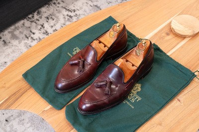 Crockett & Jones Burgundy Cordovan Cavendish 2 Tassel Loafers US 